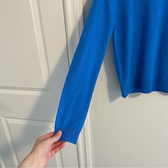 NWT Vanessa Bruno Blue Merino Wool Crewneck Sweater Small - Picture 15 of 15